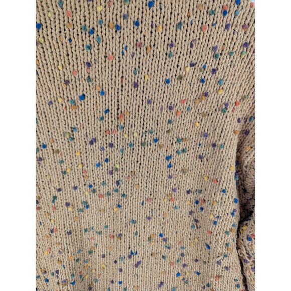 Entro Open Front Sweater Cardigan Brown Pastel - Large - Picture 6 of 8